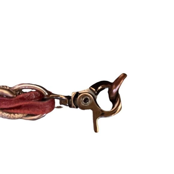 Elliott Lucca Burgundy Leather Purse OS - Picture 8 of 9